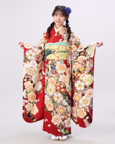 赤色振袖to-0237